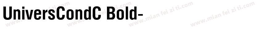 UniversCondC Bold字体转换